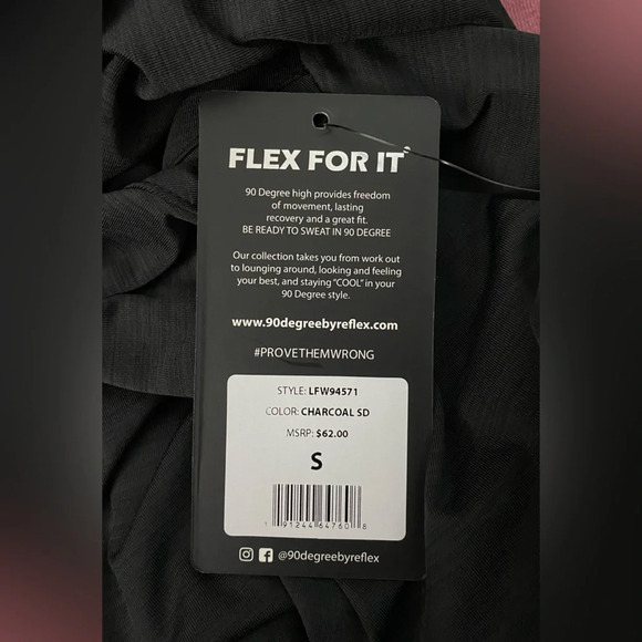 NWT 90 Degree by Reflex Running Pullover Hoodie Charcoal Size Small - Picture 3 of 7